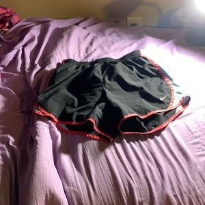 Blue pink and white Nike shorts